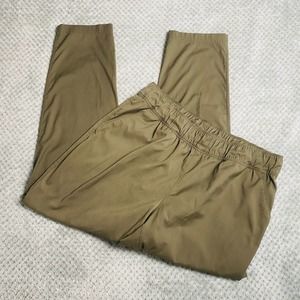 NORTH FACE Army green elastic waist joggers Womens L